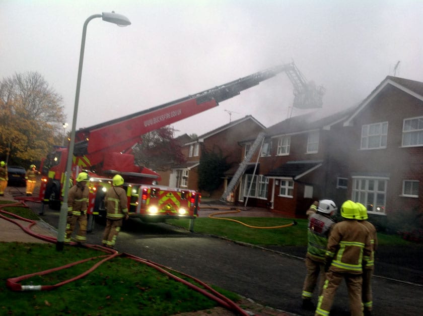 Tackling blaze