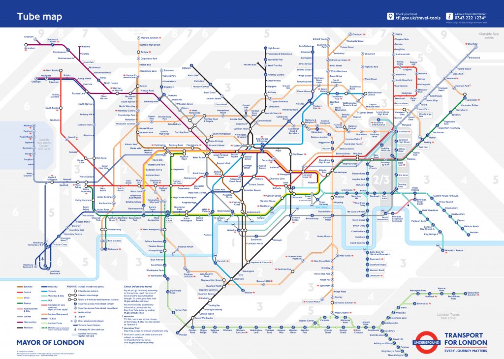 Elizabeth Line tube map