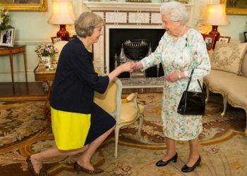 Theresa May meets queen