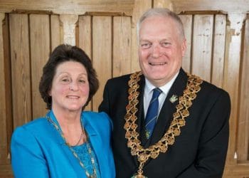 Cllr Tony Lack and his wife Claire