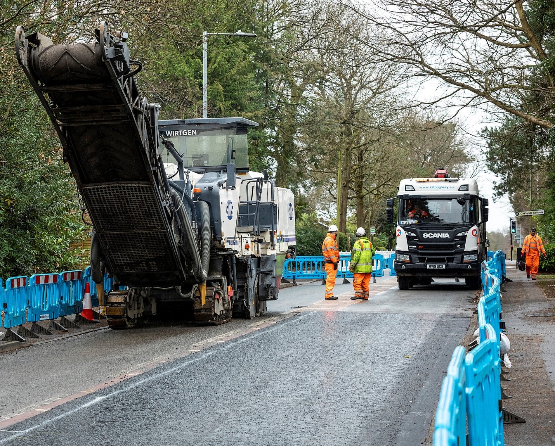 Full road resurfacing is taking place at 46 different sites. Picture: Stewart Turkington