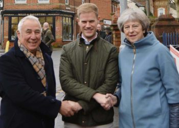 John Halsall, Alexander Barfield and Theresa May