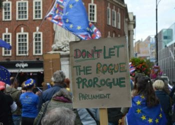 Anti-Brexit protest in Reading town centre Saturday, September 7, 2019, attended by Dr Phillip Lee, Matt Rodda, Imogen Shepherd-DuBey, Rob White, Louise Tomlin, Berkshire in Europe