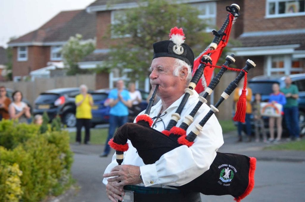 Reading Scottish Pipe Band major Ron Patterson