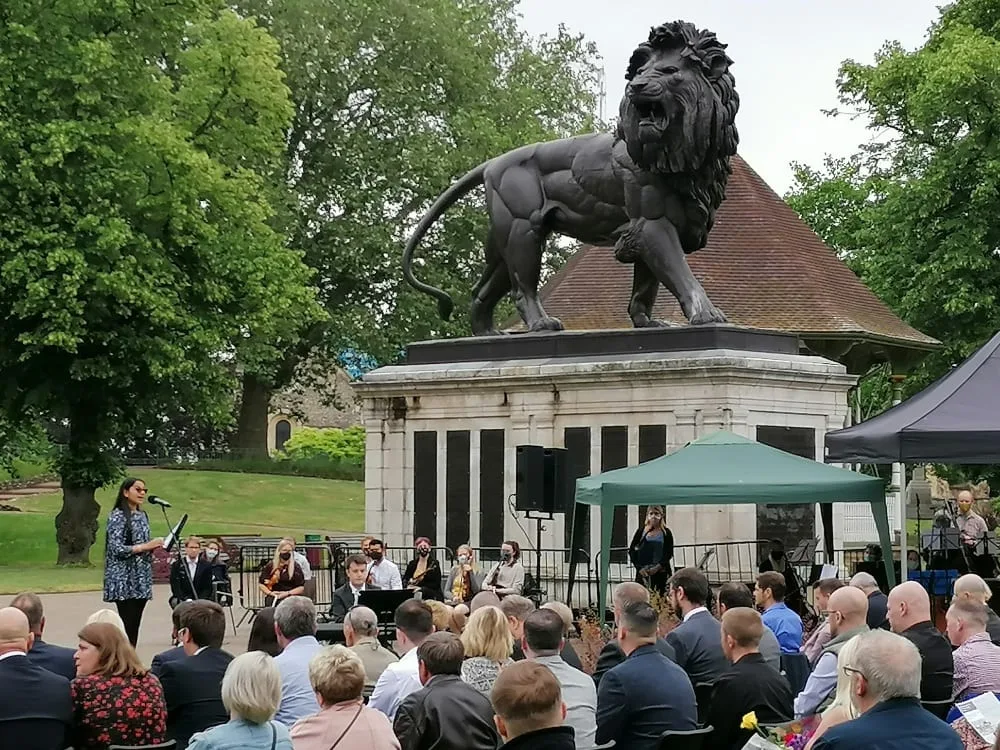 Forbury Gardens memorial service