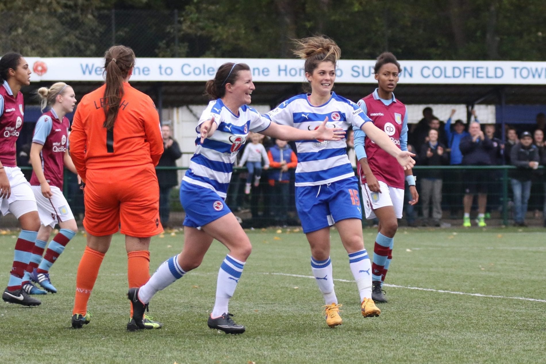 HelenWardcelebratesputtingReading up PicbyNigelHoyle/GoalShots