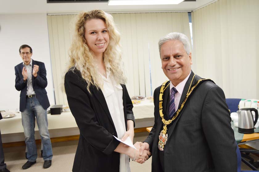 Wokingham Half Marathon charity presentation