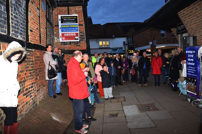 Wokingham People gather