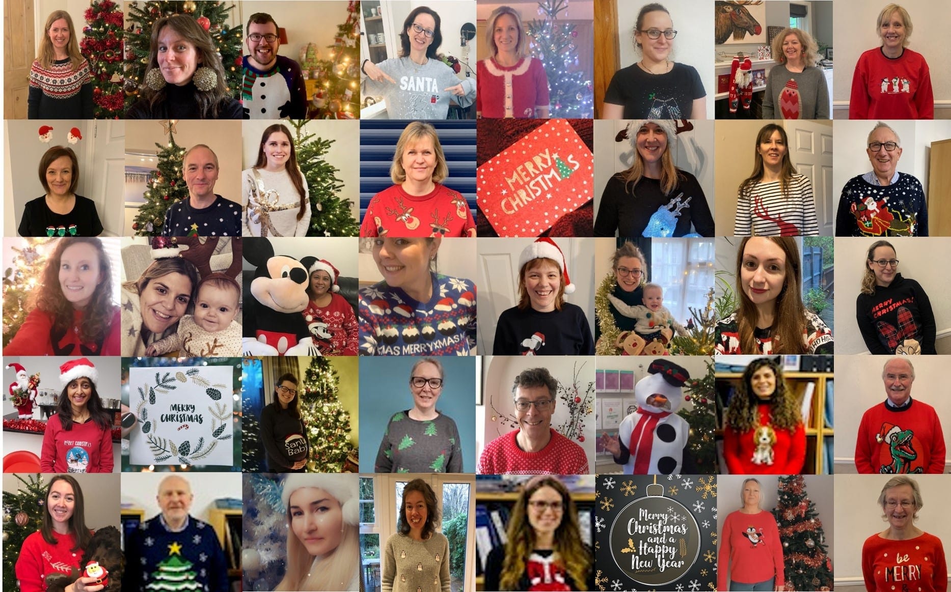 Some of the festive attire worn by staff at Blandy & Blandy in aid of the Royal Berkshire Hospital’s work. Picture: Blandy & Blandy