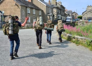 BOYS ON TOUR: The Wokingham teens have taken on a 170-mile trek from Swansea to the top of Mount Snowdown, to raise money for The Stroke Association