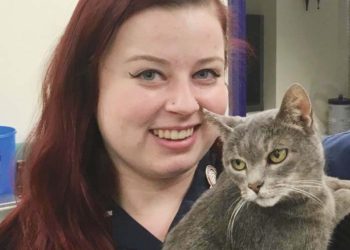 Veterinary nurse Claire,