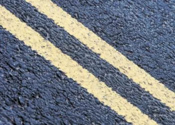 double yellow lines