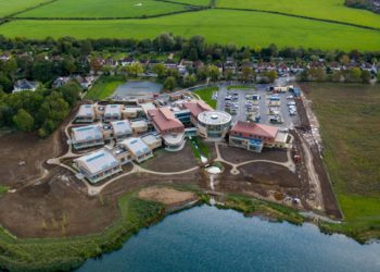 The new Hospice is surrounding by landscaped gardens and is situated next to Bray Lake. Picture: Thames Hospice