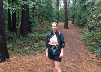 Kelly Bradley ran her Virtual London Marathon across the local area