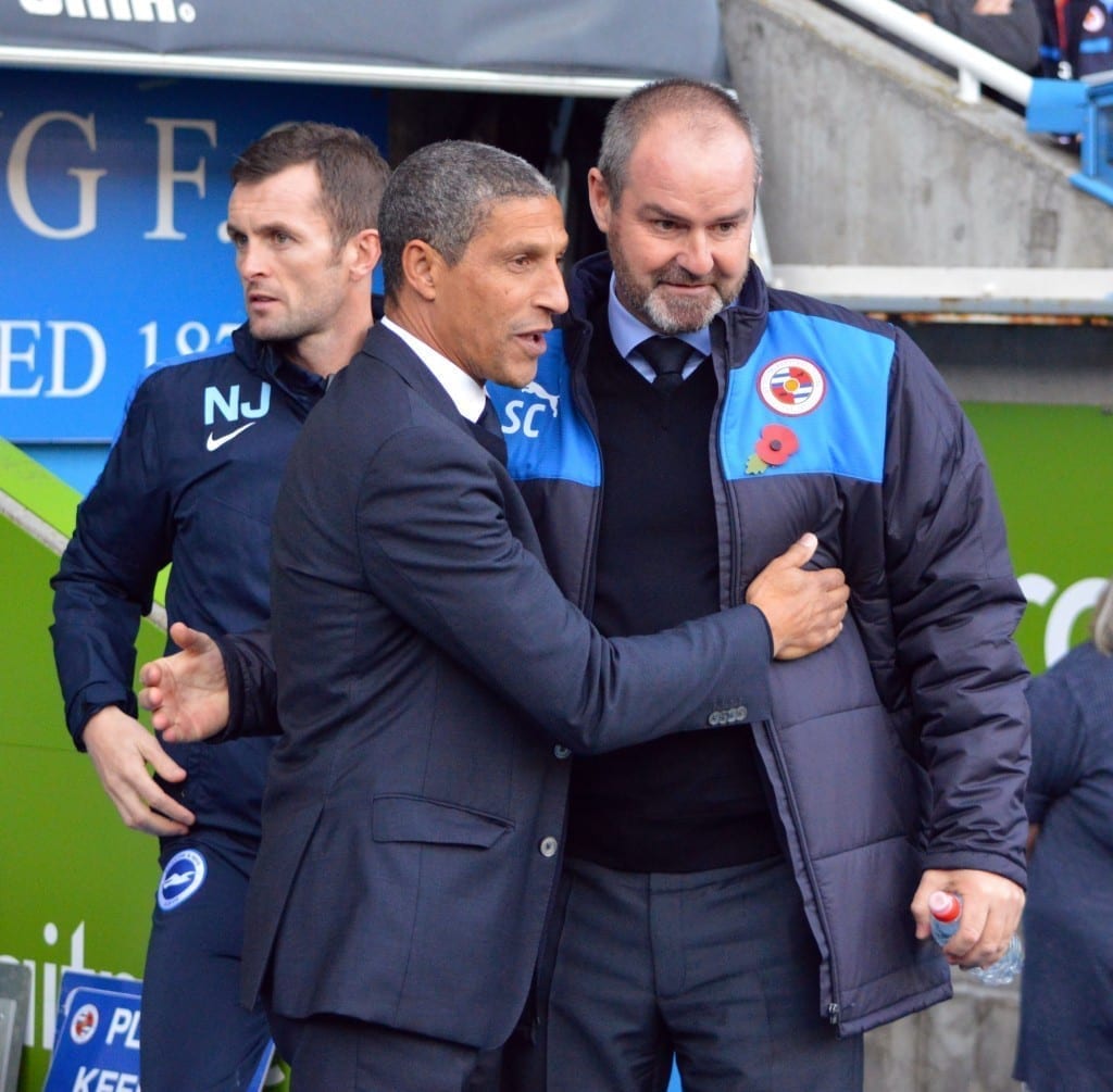 Steve Clark (right) was happy to see his side pick up a point on Saturday (Picture: Vivienne Johnson)