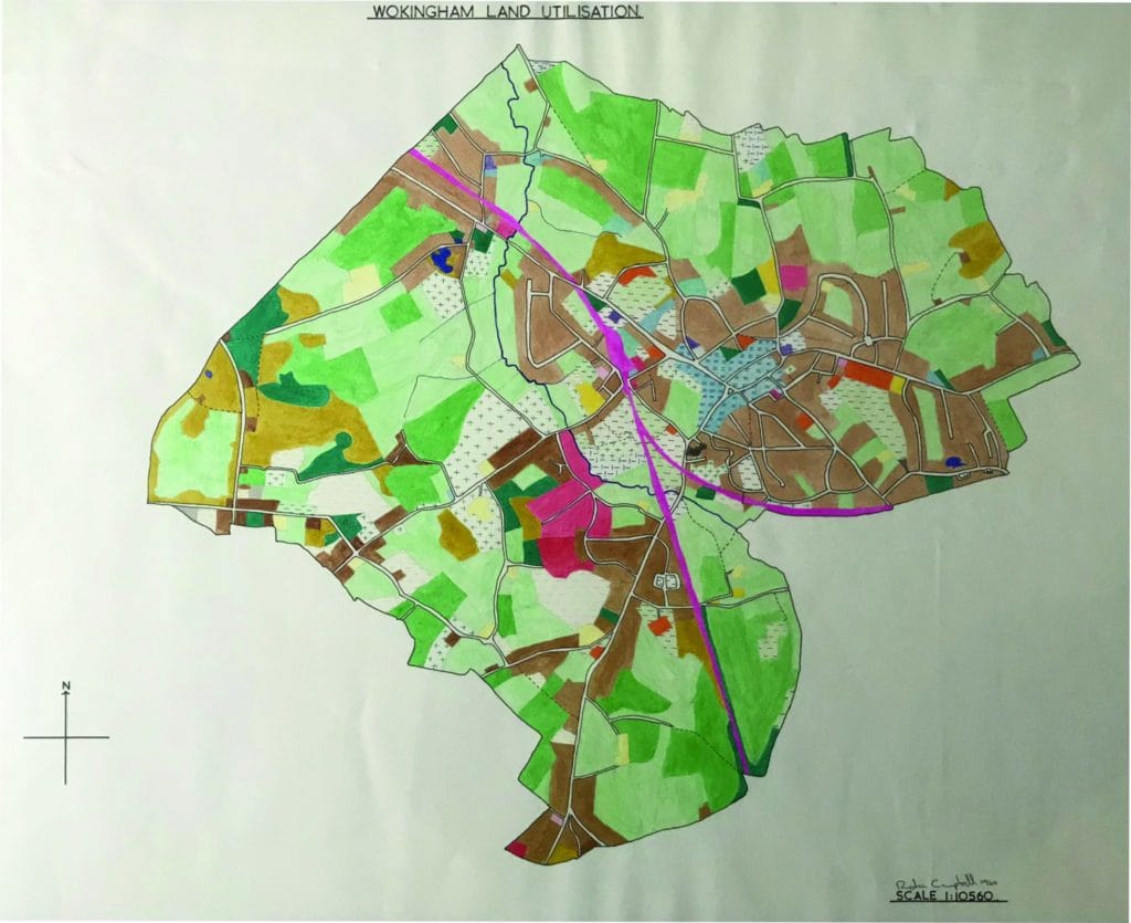 60yearold map details historic Wokingham land use Wokingham.Today