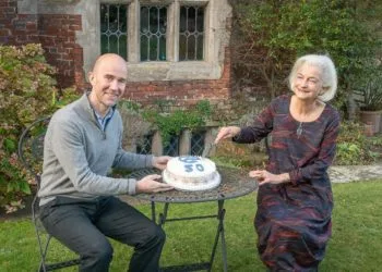 Dr Ophelia Follett and Dolphin School headteacher Adam Hurst at the celebration of the school’s golden anniversary earlier this month Below: a school residential trip, and the school’s Christmas decorations