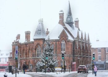 Wokingham Town hall snow