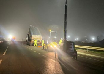 Resurfacing on the M4 earlier this month