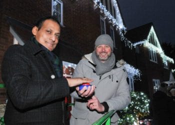 Maybank lights switch on in Shinfield on Sunday evening