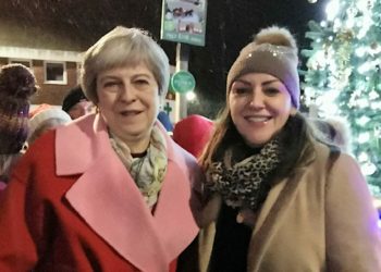 The Rt Hon Theresa May MP with Amy Goodall-Smith. Picture: Natalie Burton.