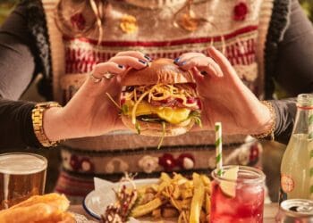 The Vegan Festive Burger at Honest Burgers Picture: CHARLIE MCKAY