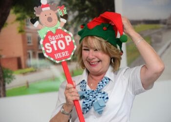 santa stop here