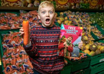Morrisons are giving away 10,000 carrots for Rudolph, in store from today