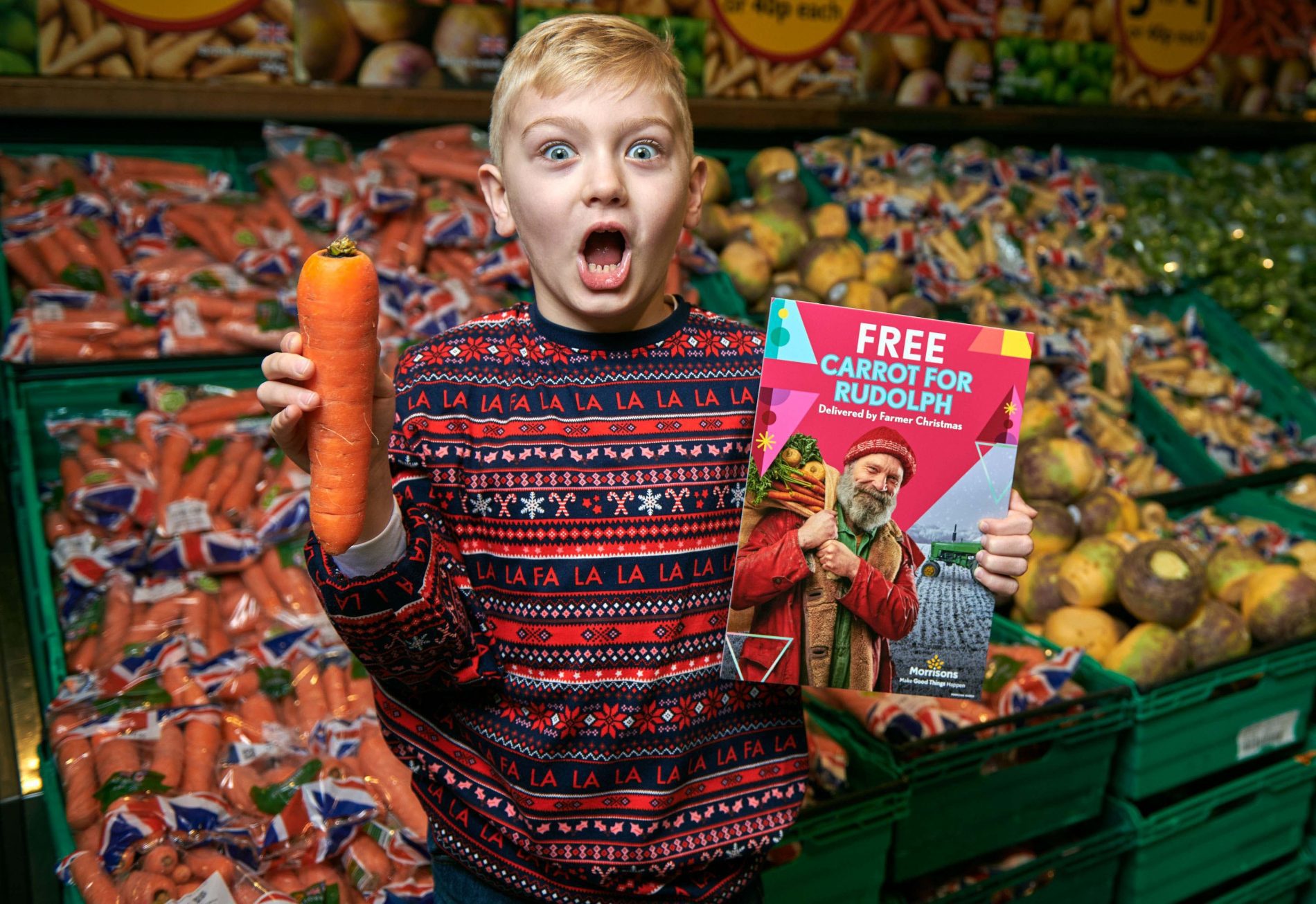 Morrisons and Tesco announce Christmas freebie as 'wonky' veg to