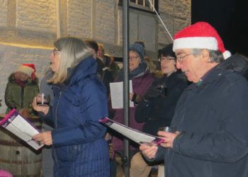 St Nicholas Church churchwarden Jenny Beasley-Smith and associate priest Graham Theobald in the foreground. Picture: Sue Corcoran