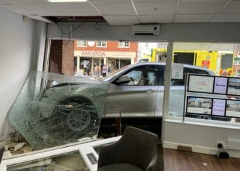 The car that crashed into Hunters