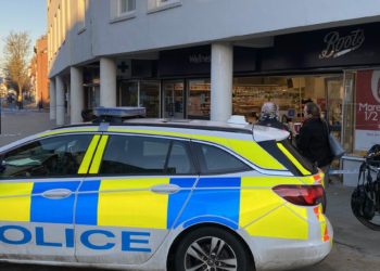 Police officers are on the scene. Picture: Phil Creighton