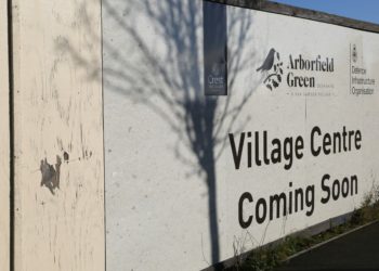 Peeling paint on signs which have been up around the proposed site for five years Picture: Jon Atkinson