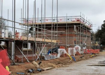 Housing being built in Shinfield.