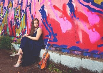 Performing at the Mozart Birthday Concert at Norden Farm is Katie Mazur