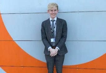 Cillian Manning celebrates Oxford offer