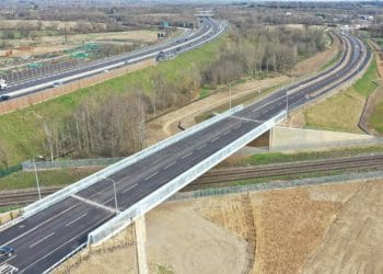 The new road is nearing completeion after the penultimate sections opened on Monday Picture: Wokingham Borough Council