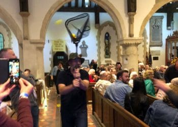 The Walnuts in concert at St Nicholas Church in Hurst