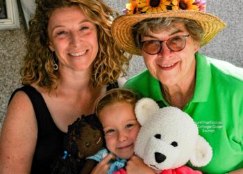 The Hurst Horticultural Show on Saturday.



Ellie Sainsbury (centre) with her mum, Kate Howorth and her nanny, Heather Howorth. Picture: Steve Smythe