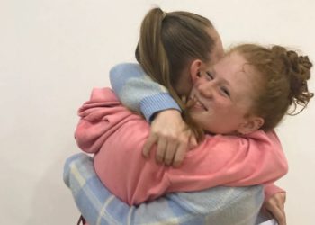 Marni Wagner and Ameila King celebrate their GCSE results at Bulmershe School Picture: Bulmershe School