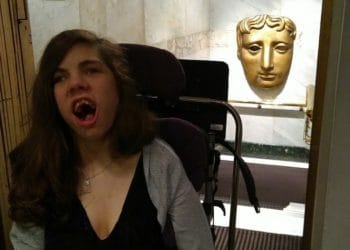 Young director Katerina Holmes at Bafta. Her film has been uploaded to the BBC iPlayer