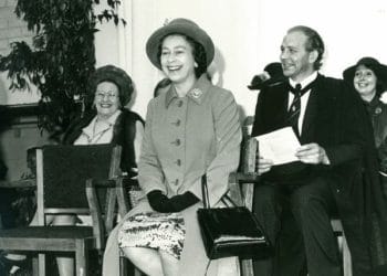 The Queen's visit in the 1970s Picture: Licensed Trade Charity