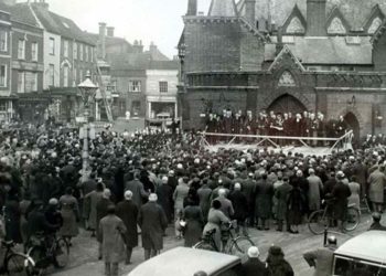 The Proclamation reading for King George VI in Wokingham's Market Place Picture: Wokingham borough council archives