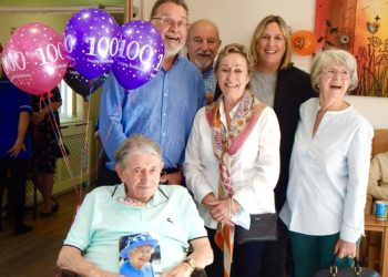 Douglas celebrated with his family.  PIcture Emma Merchant