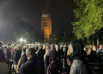 The queue ran 24 hours a day ahead of the Queen's funeral on Monday Picture: Chris Hillman