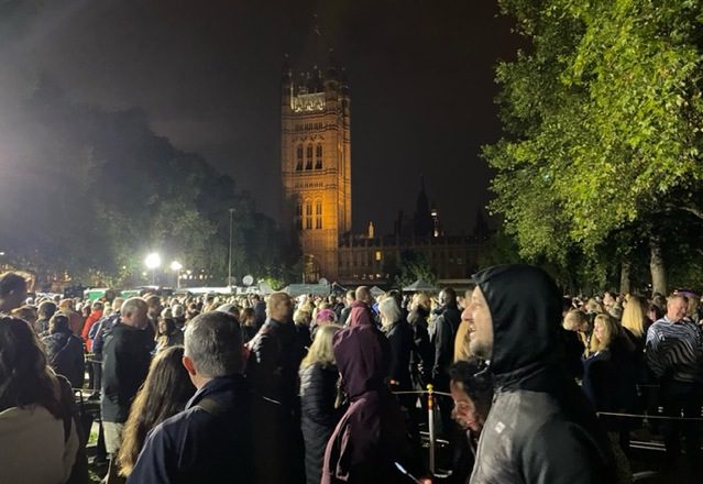 The queue ran 24 hours a day ahead of the Queen's funeral on Monday Picture: Chris Hillman