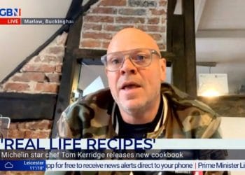 Tom Kerridge speaking on GB News