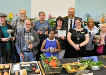 The Wokingham Horticultural Association Autumn Show on Saturday.

The Trophy winners with Deputy Mayor, Cllr. Sally Gurney, third from right.