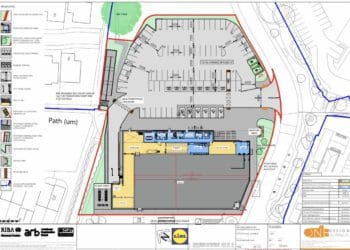Plans for a new Lidl supermarket west of Hollow Lane are currently under public consultation. Picture: Wokingham Borough Council
