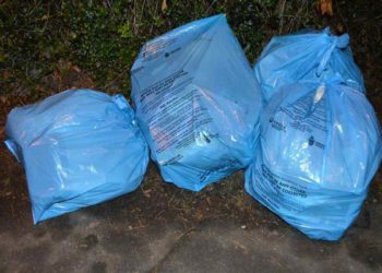 Wokingham Borough Council's blue waste bags Picture: Phil Creighton